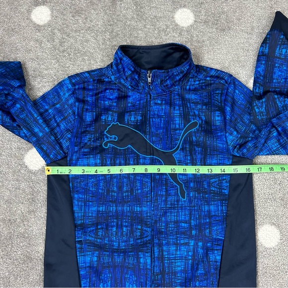 Puma blue full zip up jacket for boys - Picture 5 of 11